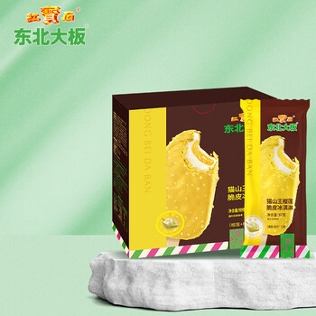 东北大板 猫山王榴莲脆皮冰淇淋 87g × 5件