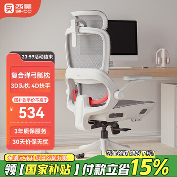 国家补贴：西昊 B100Pro 人体工学椅 灰