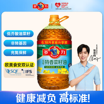 MIGHTY 多力 非转基因压榨特香菜籽油 6.18L