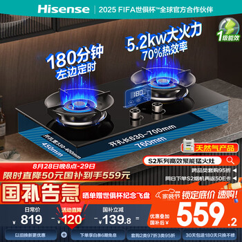 海信 Hisense WJZT-DB33 燃气灶 天然气