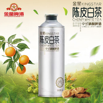 金星 陳皮白茶 中式精釀啤酒 1L*6罐 整箱裝