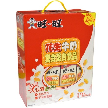 旺旺 花生牛奶 饮料 原味 礼盒装 250ml*12