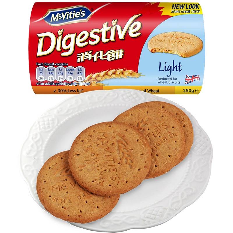 英国进口 mcvitie's麦维他 轻怡消化饼 250g(新老包装随机发放)