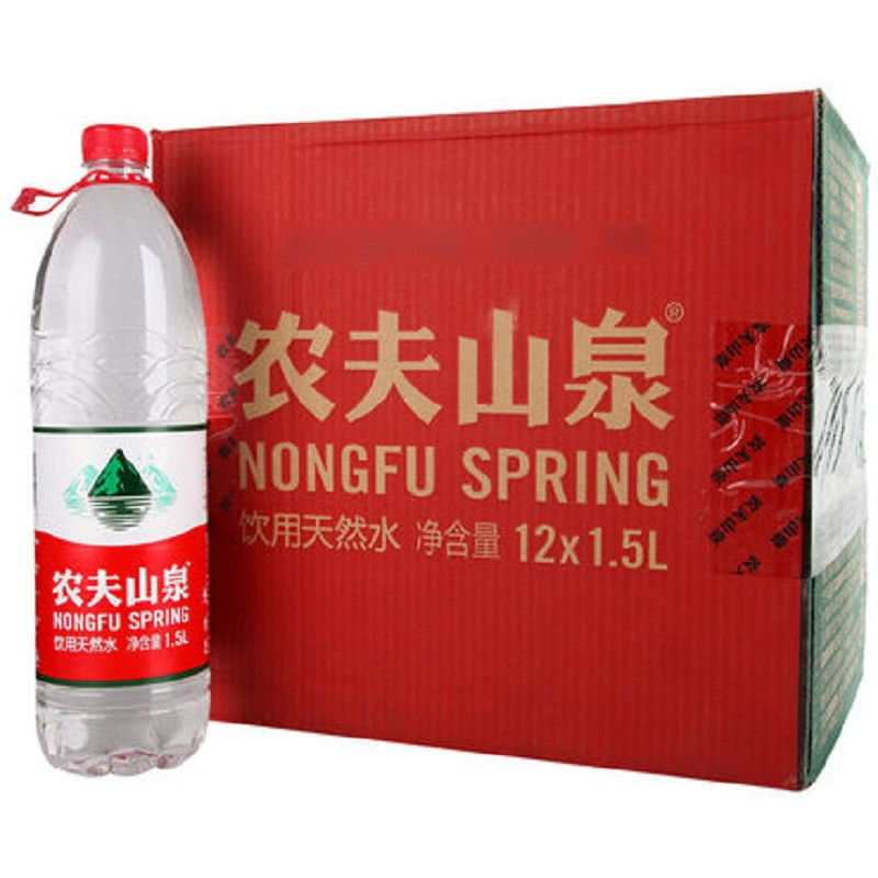 農夫山泉 天然飲用水 1.5l*12瓶整箱裝27.9元最終價:￥27.