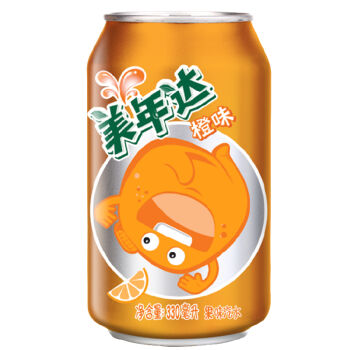 【京東超市】美年達(mirinda)美年達橙味 把樂帶回家 330ml*24聽 箱裝