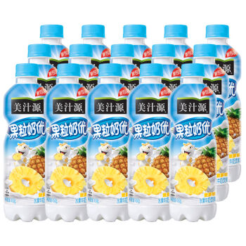 【京东超市】美汁源 果粒奶优 菠萝味 450g*15瓶 整箱