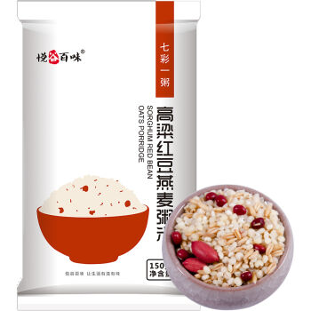 悦谷百味 高粱红豆燕麦粥米 真空包装 150g