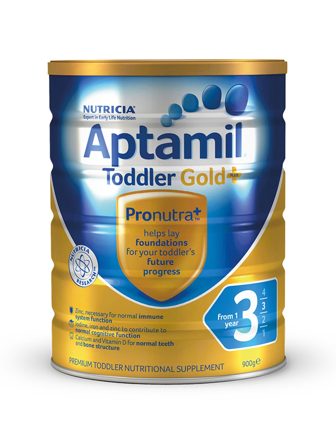 澳洲aptamil金装婴幼儿配方奶粉 3段 900g (2件起售) 澳大利亚直采