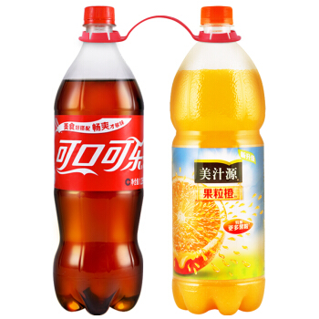 18点秒杀价：可口可乐1.25L+美汁源果粒橙1.25L 2瓶/组